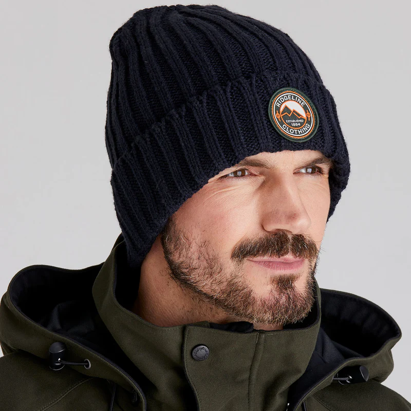 Ridgeline Original Knitted Beanie (Navy)