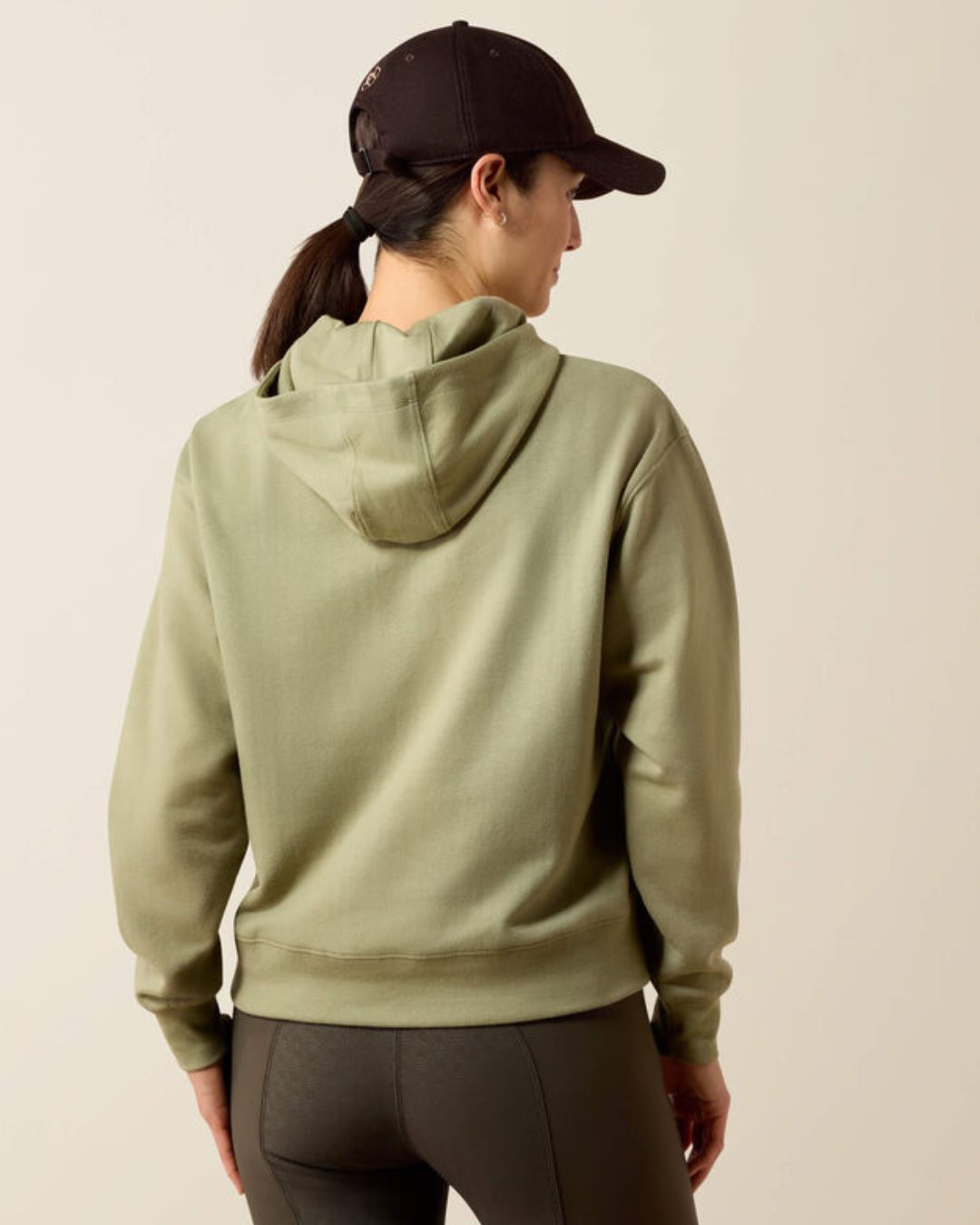 Martine Hood Sweatshirt Oil Green