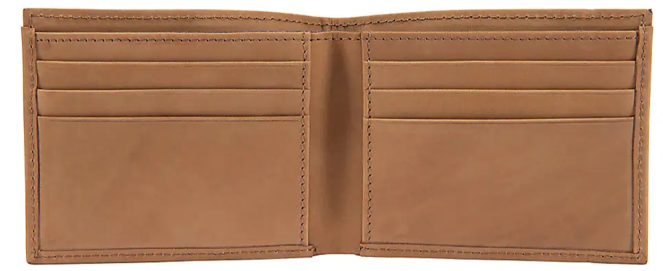 Carharrt Saddle Leather Bifold Wallet (Brown)