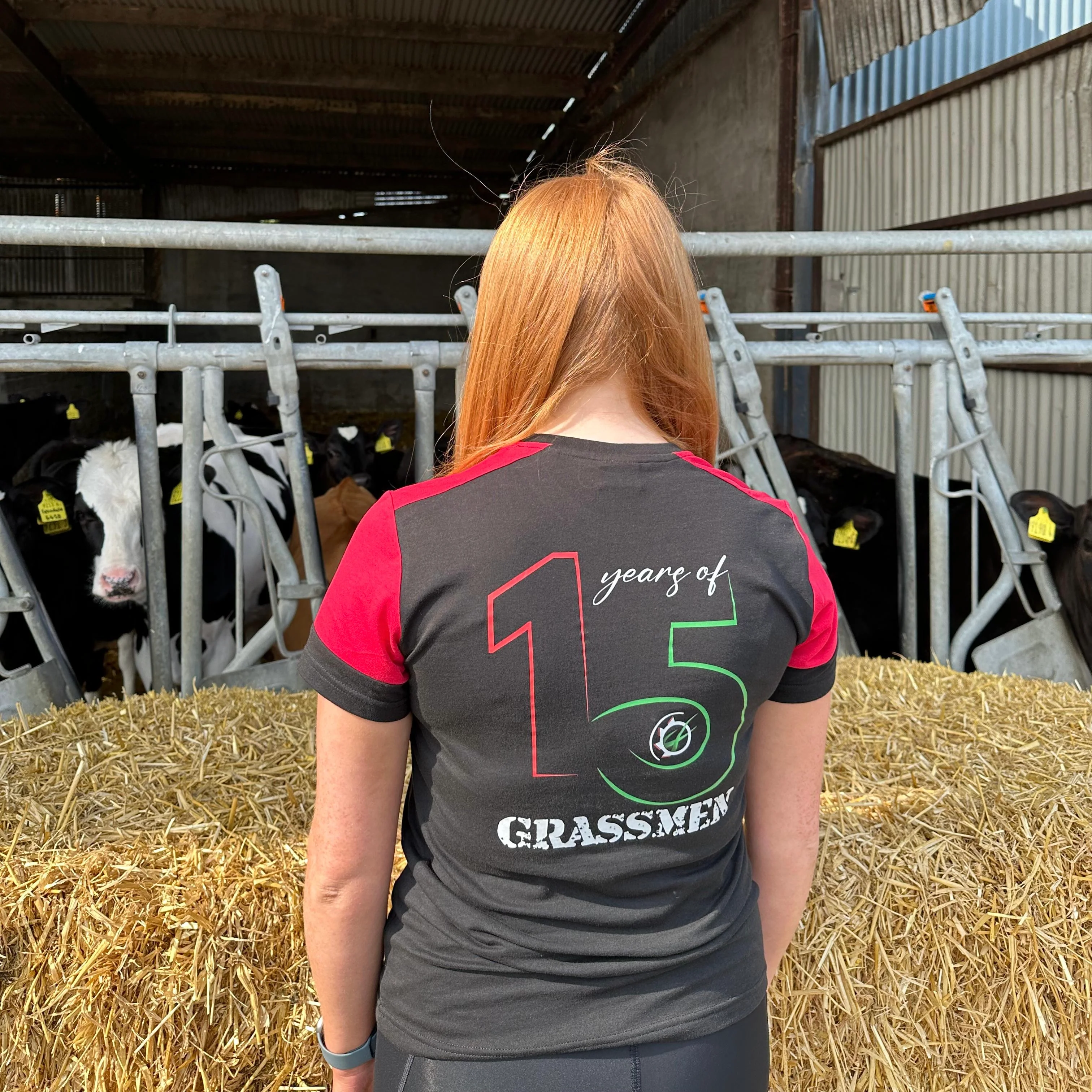 Grassmen 15 Year Prime T-Shirt (Black and Red)