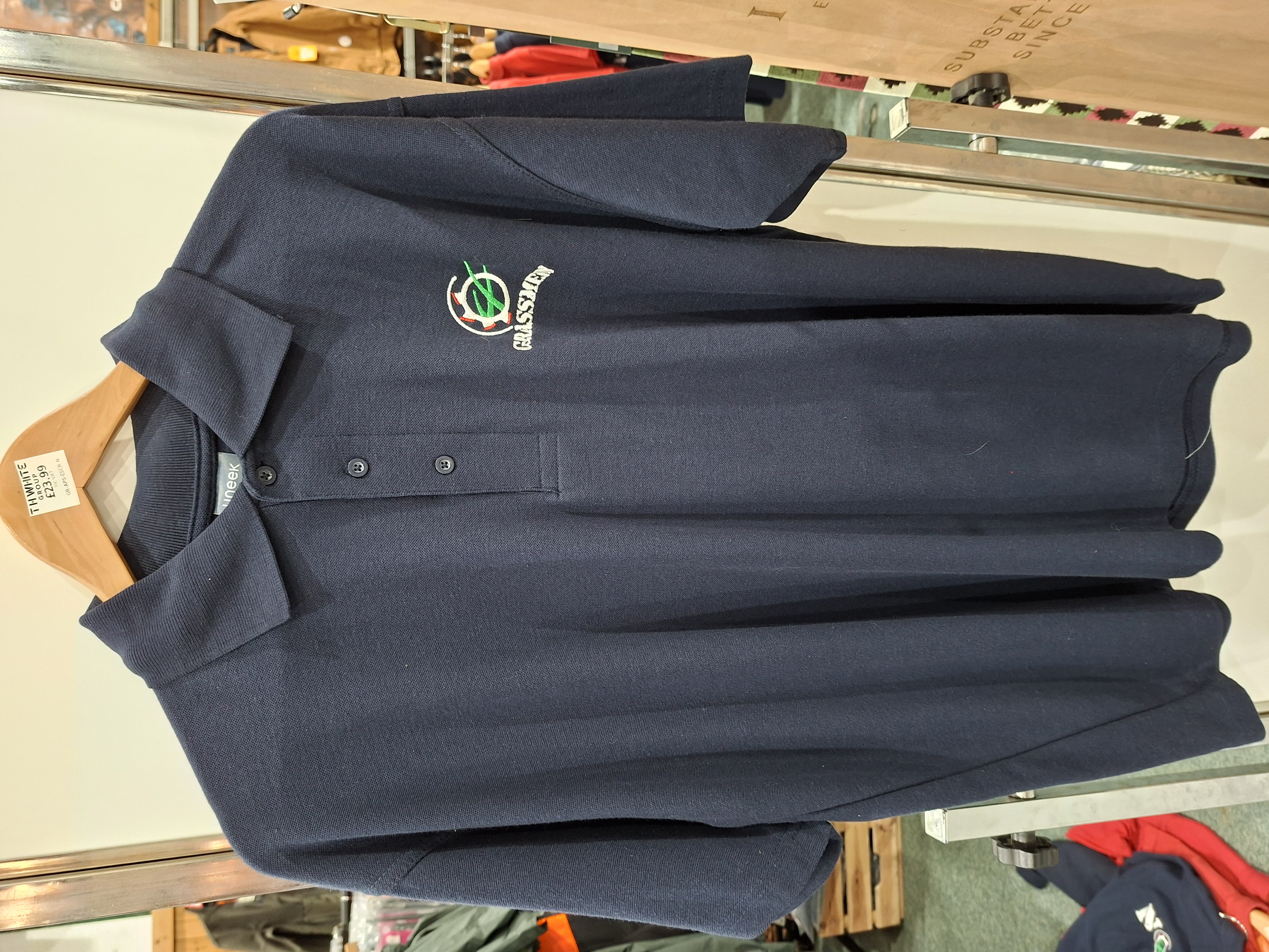 Grassmen Eat, Chop Polo Navy